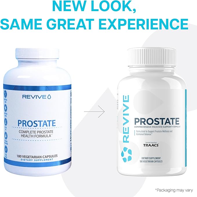 Revive MD Prostate Supplements for Men – Maintain Healthy Prostate-Specific Antigen (PSA) &amp Estrogen Levels and Urinary Flow – with Saw Palmetto &amp Beta Sitosterol for Prostate Health (60 Servi