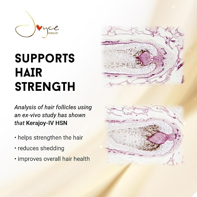Joyce Giraud Ultimate Hair Strength Supplements 30-Day Supply Scientifically Formulated to Reduce Hair Loss 60 Capsules