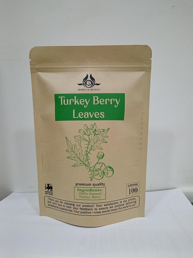 100 Turkey Berry Leaves Dried Healthy Well Cleaned Leaves- Pure &amp turkey Berry Leaves Cultivated From Sri Lanka And Gluten Free