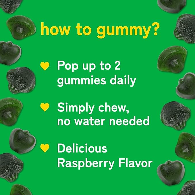Super Greens Gummies - with Moringa Spirulina &amp Chlorella - Made in USA - 60 Gummies - 30 Day Supply