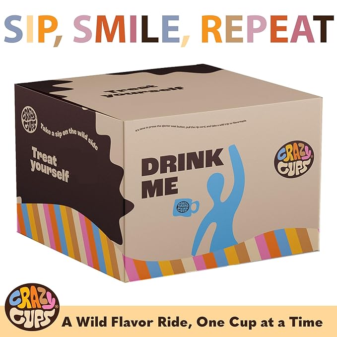 Crazy Cups Fall Coffee Pods Variety Pack for Keurig K Cup Coffee Maker Seasonal Favorites Fall Blend Sampler 50 Count