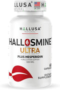 Hallusa Natural Hallosmine Ultra Diosmin 500mg &amp Hesperidin 150mg – Heavy Legs Swelling &amp Vein - Blood Circulation Supplements 60 Caps