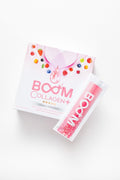 Generic BOOM COLLAGEN PLUS OVER 30 ANTIOXIDANTS- ANTI-AGING DRINK for BEAUTIFUL SKIN 14 SACHETS in BOX Pink/White