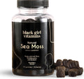 Black Girl Vitamins - Irish Sea Moss Gummies - SeaMoss + Bladderwrack &amp Burdock - 92 Minerals for Thyroid Metabolism and Immunity - Vegan Gluten-Free Halal (Mixed Berry 30 Day Supply)