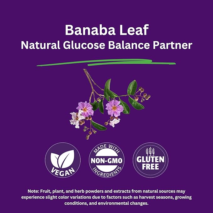 Paradise Herbs Banaba Leaf 12:1 Concentrated Extract 250 mg Vegan Gluten-Free Non-GMO 60 Capsules (Pack of 2)