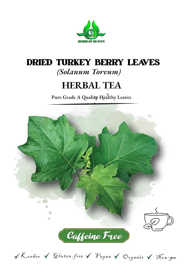 100 Turkey Berry Leaves Dried Healthy Well Cleaned Leaves- Pure &amp turkey Berry Leaves Cultivated From Sri Lanka And Gluten Free