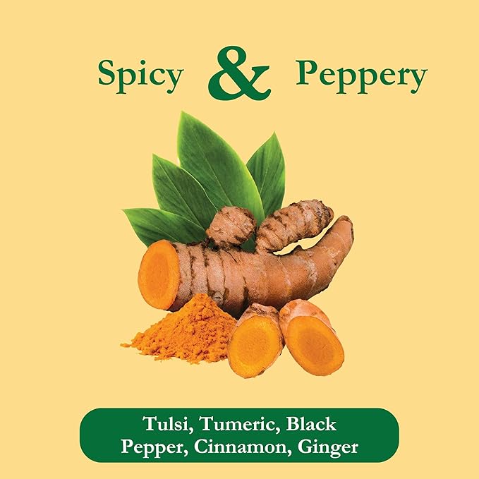 Tadin Turmeric Tea Blend Herbal Tea Caffeine Free Tea Decaf Tea Tea Packets for Hot Tea 24 Tea Bags Per Box Pack of 6
