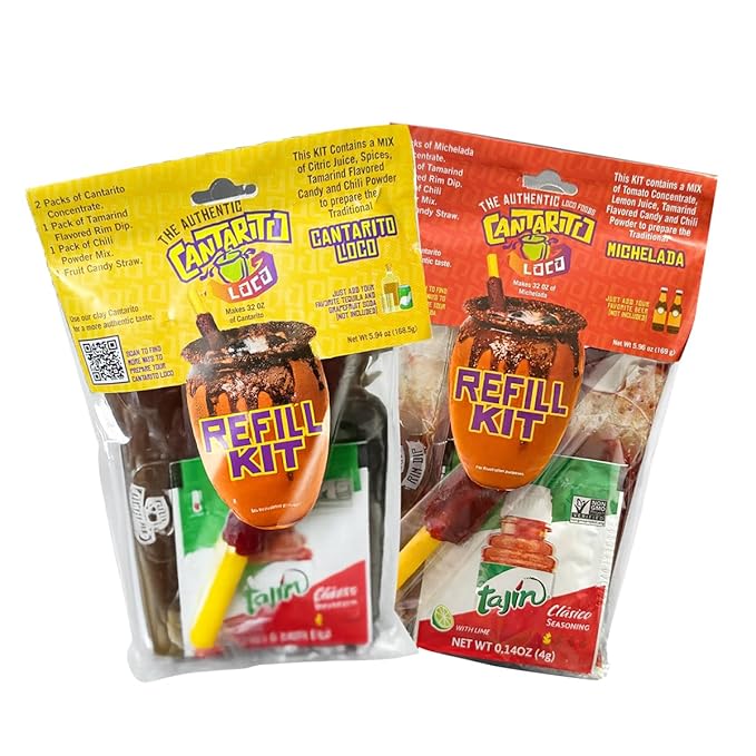 Cantarito Loco Refill Kit Original and Michelada Flavors 6-Pack
