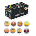Fiveandtwoestore Bundles Flavored Coffee Pod Variety Pack 16ct –Includes 8 Flavored K-Cup Pods - Cinnamon Dolce Toasted Graham Maple Pecan Pumpkin SpiceToffeenut Vanilla Hazelnut Caramel in Gi