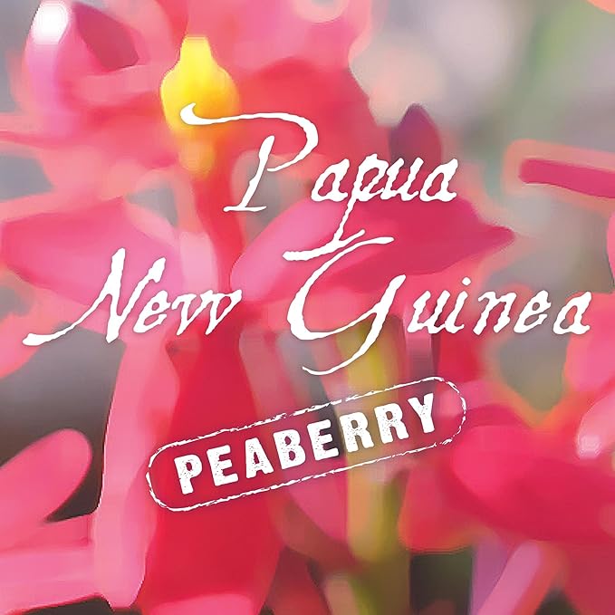 Papua New Guinea Peaberry Coffee Whole Bean Medium Roast 16oz