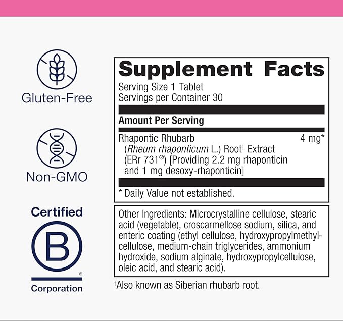 Metagenics HerWellness Estrovera - Hormone-Free Plant-Based Supplement - Supports Menopause &amp Perimenopause Relief - Hot Flashes Night Sweats Multi-Symptom Support - Vegetarian Non-GMO - 30 Tab