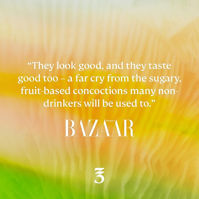 Three Spirit Non-Alcoholic Alternative Spirit - The Social 50cl | Adaptogens Cacao Damiana &amp Lion's Mane | Active Botanical Gluten Free &amp Vegan Drinks