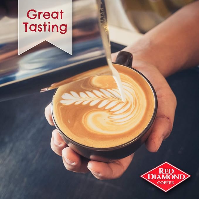 Red Diamond Coffee Cups House Blend Medium Roast Single Serve Coffee Cups Compatible with Most Brewers 6 Boxes of 12 Pods (72 Servings)