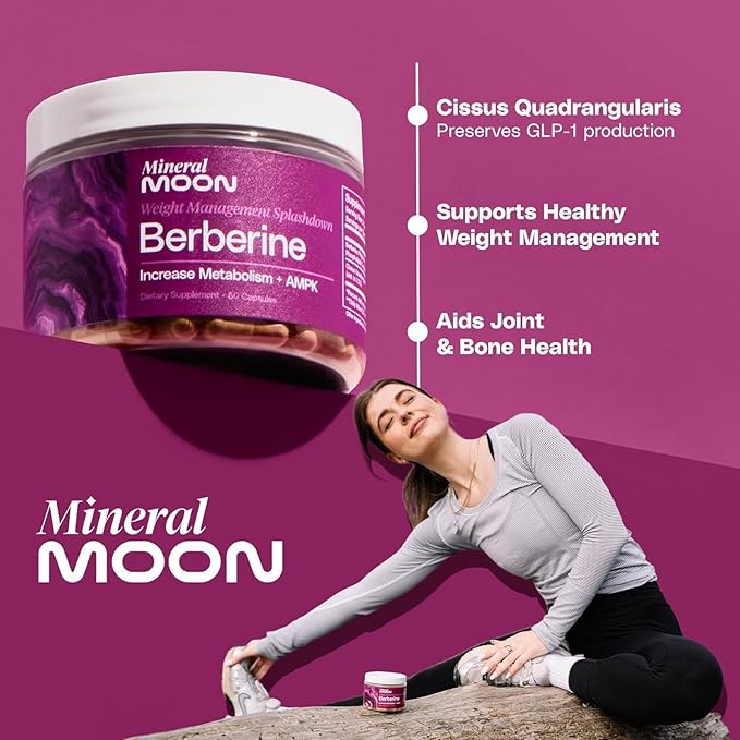 Premium Berberine Supplement Body Composition 60 Capsules - with Cissus Quadrangularis &amp Berberine Phytosome - Supports Overall Wellness