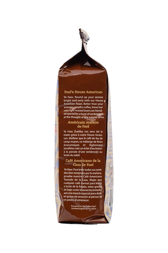 Coffee Fool's Decaf Organic Fair Trade House American (French Press)
