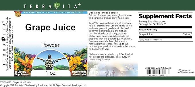 Grape Juice Powder (1 oz ZIN: 520328)