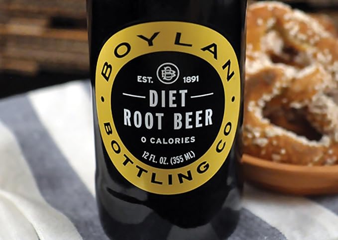 Boylan Diet Soda Root Beer 12 fl oz 24 Count