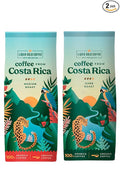 Coffee from Costa Rica Medium and Dark Roast Ground - Two Bags Bundle - 100% Arabica Beans - by Liquid Gold Coffee- Known Source Coffee