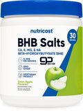 Nutricost BHB Salts Drink Mix (30 Servings Green Apple Flavored) (5G BHB Per Serving) - 0G Total Sugars Vegetarian Product