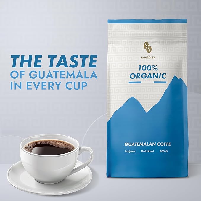 Ground coffee Ground coffee dark roast 100% Guatemalan Coffee Fraijanes ground coffee flavored Coffee in a 14oz bag