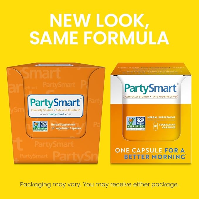 Himalaya PartySmart 10 Individual Capsules - Alcohol Breakdown Liver Support for a Better Morning After Drinking - Plant Based Vegan Non-GMO Gluten Free Clinically Studied (Pack of 3)