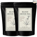 Jamaican Healing Garden Blood Detox Tea 150 G Herbal Tea Blend Herbal Tea with Guaco Burdock Root Cinnamon Moringa (2pcs)
