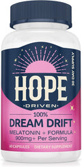 Dream Drift Melatonin+ Sleep Aid Supplements for Adults – 60 Count – Enhanced with Magnesium Ashwagandha and L-Theanine for Restful Sleep and Recovery-10mg Melatonin Sleeping Pills.