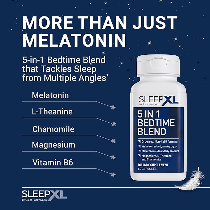 OmegaXL Joint Relief Supplement - Natural Muscle Support 60 Softgels (2 Pack) &amp SleepXL immediate-Release melatonin L-Theanine (Calming) Chamomile Magnesium &amp B6 (60 Vegan Capsules)