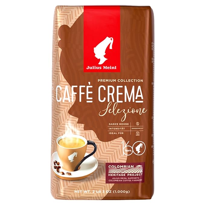 Julius Meinl: Caffè Crema Selezione Medium Roasted Coffee Beans Premium Collection 1kg / 35oz Imported from Vienna