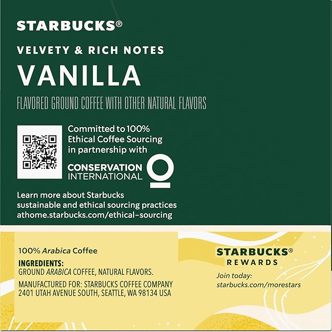 Starbucks Flavored Coffee K-Cup Pods Vanilla Flavored Coffee Made without Artificial Flavors Keurig Genuine K-Cup Pods 10 CT K-Cups/Box (Pack of 3 Boxes)