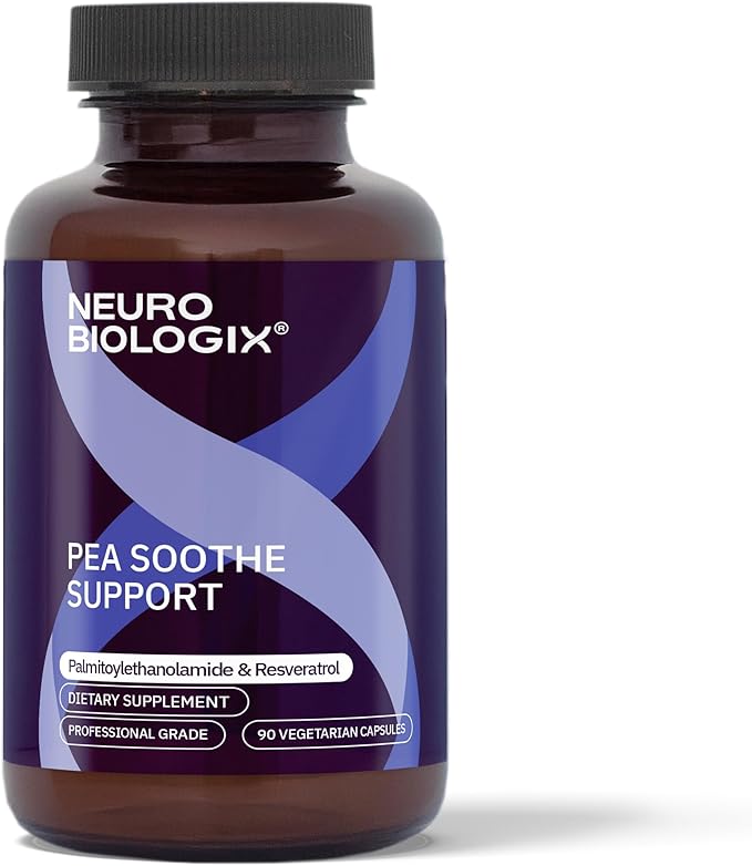 Neurobiologix Pea Soothe Support for Men and Women Pea &amp Resveratrol Formula for Comfort Mobility Nerve Health &amp Muscle Recovery Gluten Free Non GMO Vegan Capsules 90 Count