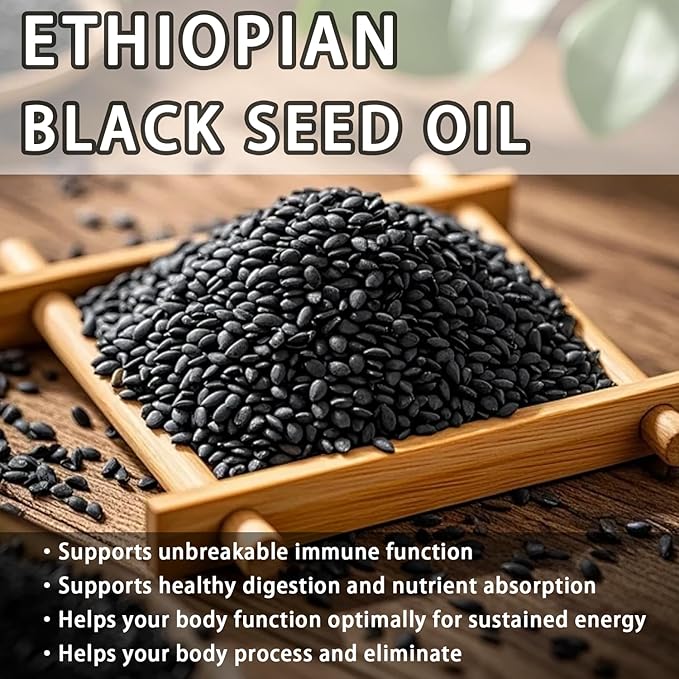 Purely Nutrient Ethiopian Black Seed OilNon-GMO Gluten-Free60 Count1pc
