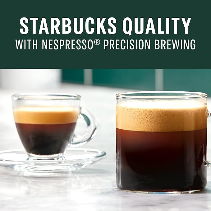 Starbucks by Nespresso Vertuo French Roast Dark Roast Coffee 32-count Coffee Pods Brews 7.8 oz.