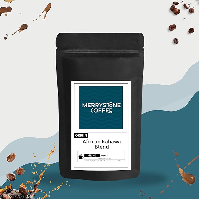 Merrystone African Kahawa Blend Medium-Light Roasted to Order Coffee 1 Lb Standard Grind