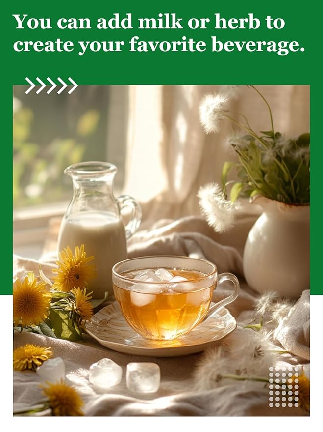 HYNTMYT Organic Raw Dandelion Root Tea Bags USDA Organic Tea Pure Dandelion Root Smooth &amp Mild Taste Caffeine Free 120 Count