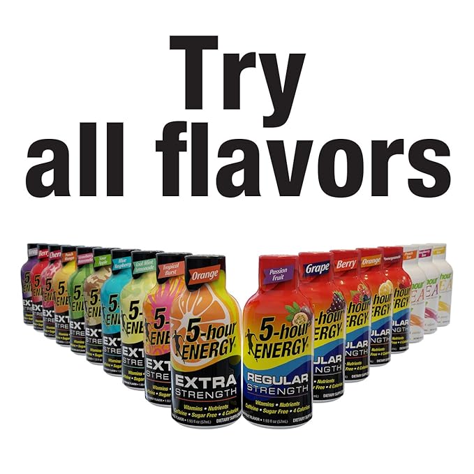 5-Hour Energy Shot Extra Strength Berry 1.93 oz. 24 pack