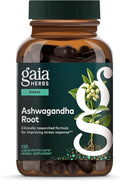 Gaia Herbs Ashwagandha Root - Stress Relief &amp Sleep Support Supplement - Supports Balanced Energy Levels &amp Positive Outlook* - 120 Vegan Liquid Phyto-Caps (60 Servings)