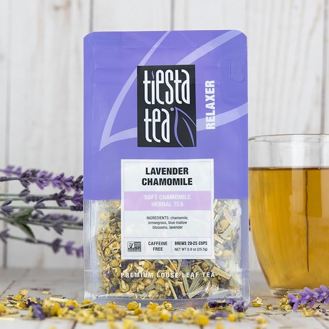 Tiesta Tea - Top Loose Leaf Tea Gift Box Medium Caffeinated Assorted Blends 3 Pouched Bags for Hot &amp Iced Brews Variety Pack Green Herbal Fruity &amp Lavender