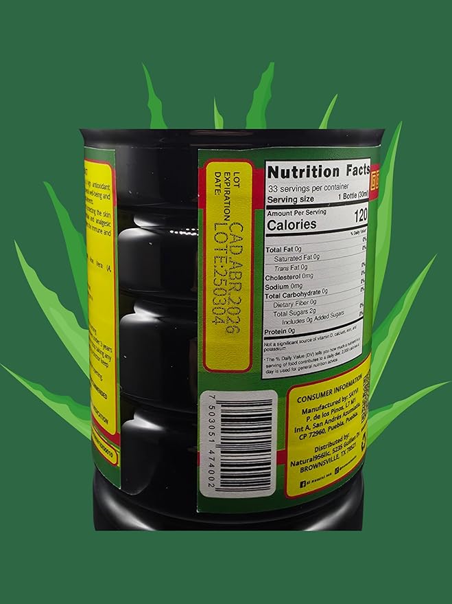 SAYVI Jugo De Maguey Asado Con Sabila Sayvi 33.8FL Oz Roasted Maguey Juice With Aloe 33.8 Fl Oz.
