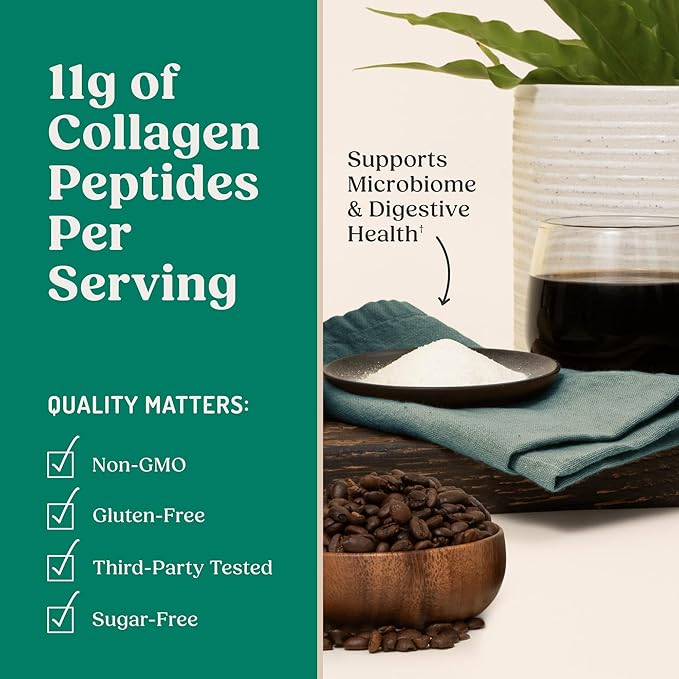 Bulletproof Unflavored Gut Health Collagen Protein 14 Ounces 10g Grass-Fed Collagen Peptides for Gut Skin Bone and Joint Support