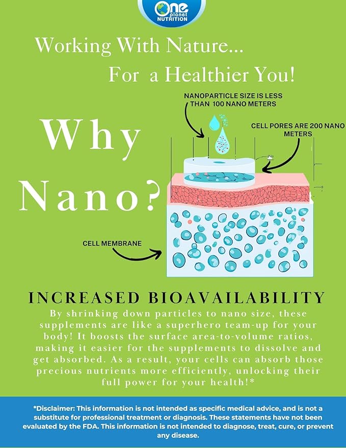 One Planet Nutrition Nano Particle Size Silymarin Capsules 250 mg (120 Count) - Nano Particle Size Milk Thistle Extract for Superior Absorption - Supports Detoxification - Non GMO Vegan Gluten Free