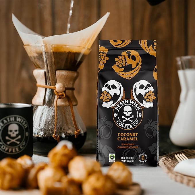 Death Wish Coffee Coconut Caramel Ground Coffee (27 Ounces)