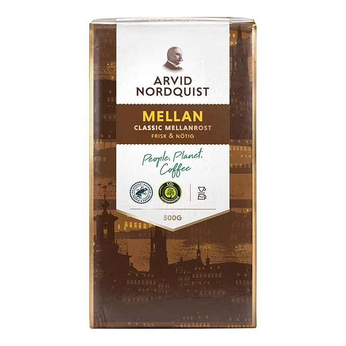 Arvid Nordquist Ground Coffee 17.6oz (Pack of 1 Mellanrost (Medium Roast))