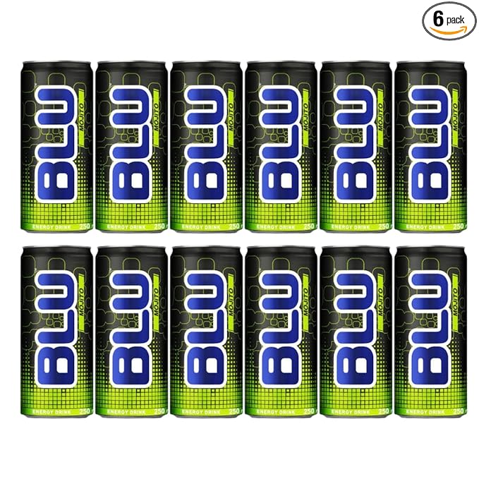 Kosher Blu Mojito Energy Drink 8 oz (Pack of 12)