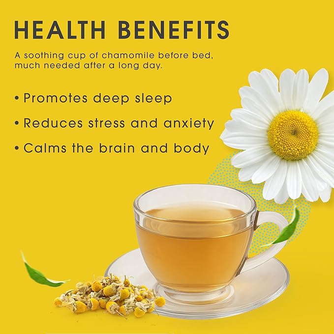 Teabox Premium Darjeeling Green Tea With Chamomile Flowers | 100% Whole Leaf &amp 0% Bitterness | Green Tea From The Himalayas | 25 Tea Bags (Low Caffeine)