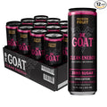 BeGOAT Clean Energy | Passion Fruit Zero Sugar | 6 Ingredients Plant-Based Zero Sugar Non-GMO Vegan | 200mg Natural Caffeine | 12 fl oz Cans (Pack of 12)