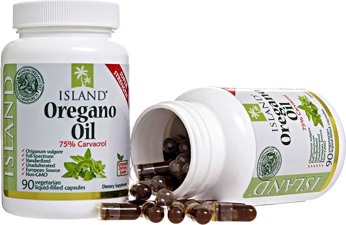 Oregano Oil Capsules Organic Ingredients - Super-Strength Grown in Spain 90-ct Liquid-Filled - Organic Oil of Oregano Capsules with Enhanced Delivery