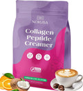 Collagen Protein Coffee Creamer Powder with Coconut MCT Hyaluronic Acid Vitamin C &amp Probiotics for Hair Skin and Nails Gut Health Non Dairy Sugar Free Keto Chocolate 17.64 Ounce (20 Servin