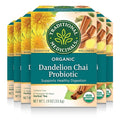 Traditional Medicinals Tea Organic Dandelion Chai Probiotic Supports Healthy Digestion 96 Tea Bags (6 Pack)