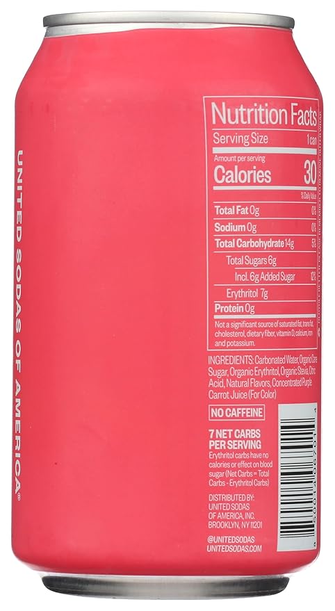 United Sodas Of America Soda Strawberry Basil 12 FO.